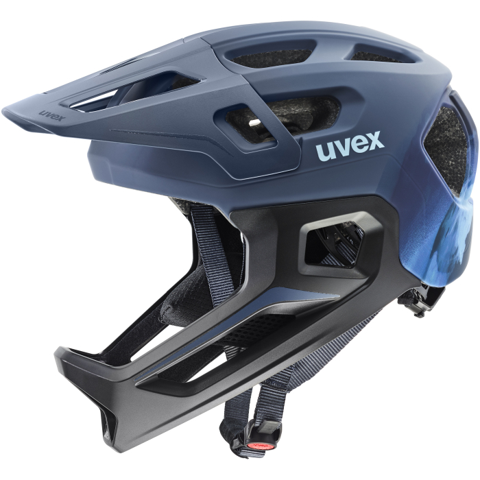 Uvex React jr. fullface Black-White Matt 52-56cm